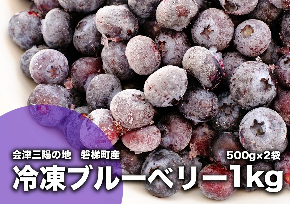 冷凍ブルーベリー 1kg 直径13mm以上