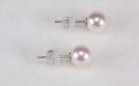 真珠 アクセサリー ピアス パール 6.5mm 以上 7mm 未満 プラチナ 三重県 伊勢志摩 志摩市 アコヤ真珠 ジュエリー / あこや真珠 ピアス