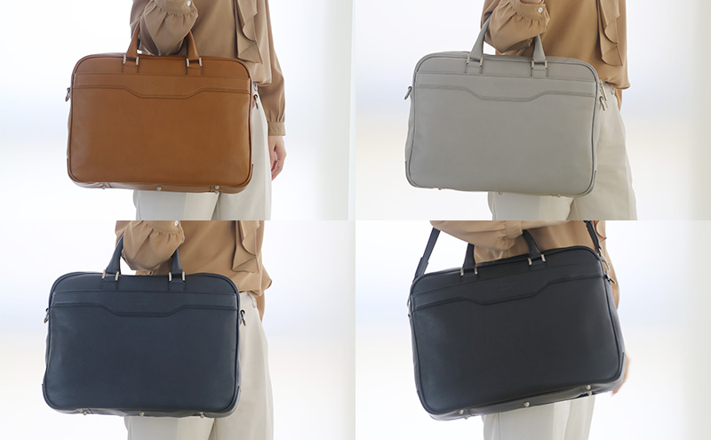本革姫路レザー　PLS LEATHER　ビジネスブリーフバッグ