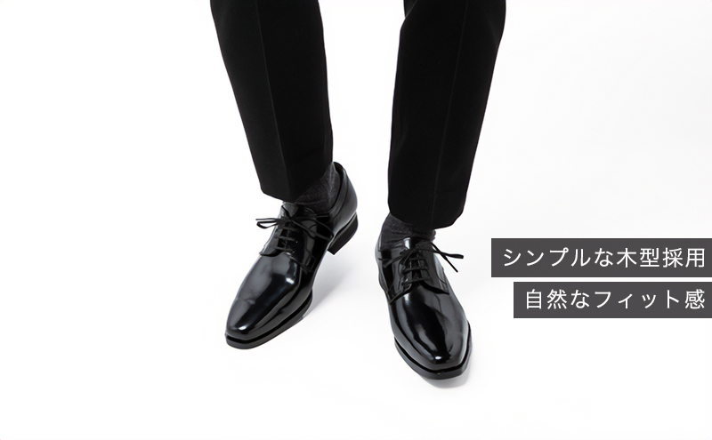 倭イズム ( ヤマトイズム ) 牛革 マッケイ ビジネスシューズ 紳士靴 YAP601 （ ブラック ）25.0cm