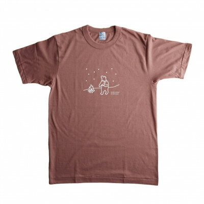 【ふるさと納税】「知床トコさん」×久米繊維　コットンTシャツ　星柄　Sサイズ　半袖【配送不可地域：離島・沖縄県】【1629382】