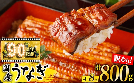 
                  【訳あり】鹿児島県産長蒲焼　規格外品（4尾～8尾）　800ｇ
                