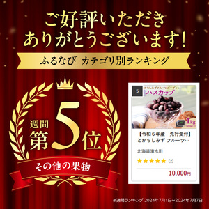 【令和６年産　先行受付】とかちしみず フルーツガーデン の ハスカップ 1kg 【 500g × 2 生 果物 フルーツ ジャム 甘酸っぱい 冷凍 お取り寄せ 北海道 清水町  】_S009-0002