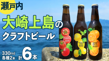 【12/21入金確認分まで年内お届け】大崎上島 の クラフトビール 3種 各2本