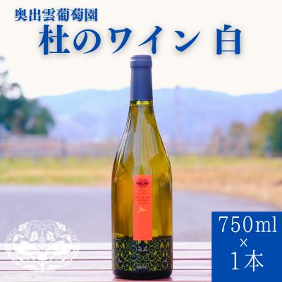 ふるさと納税 雲南市 杜のワイン白 750ml×1本 辛口ワイン 白ワイン1本