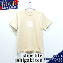 【ふるさと納税】オリジナルTシャツ slow life ishigaki tee【カラー:ナチュラルベージュ】【サイズ:Lサイズ】KB-140