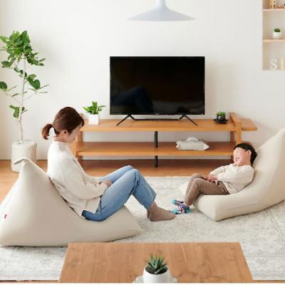ふるさと納税 岡崎市 【ハナロロ】 ビーズクッション プレミアムポトラ100リットル ニットカバー付(ベージュ) |  | 01