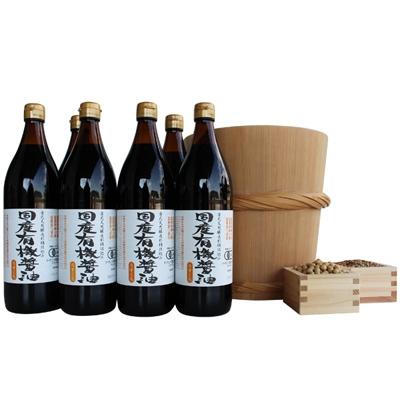 ふるさと納税 多可町 国産有機醤油(うす口6本)詰め合わせ　530