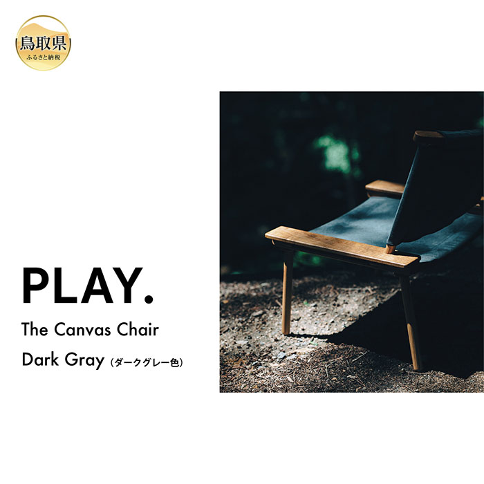 【ふるさと納税】F25-014 PLAY. The Canvas Chair / Dark Gray