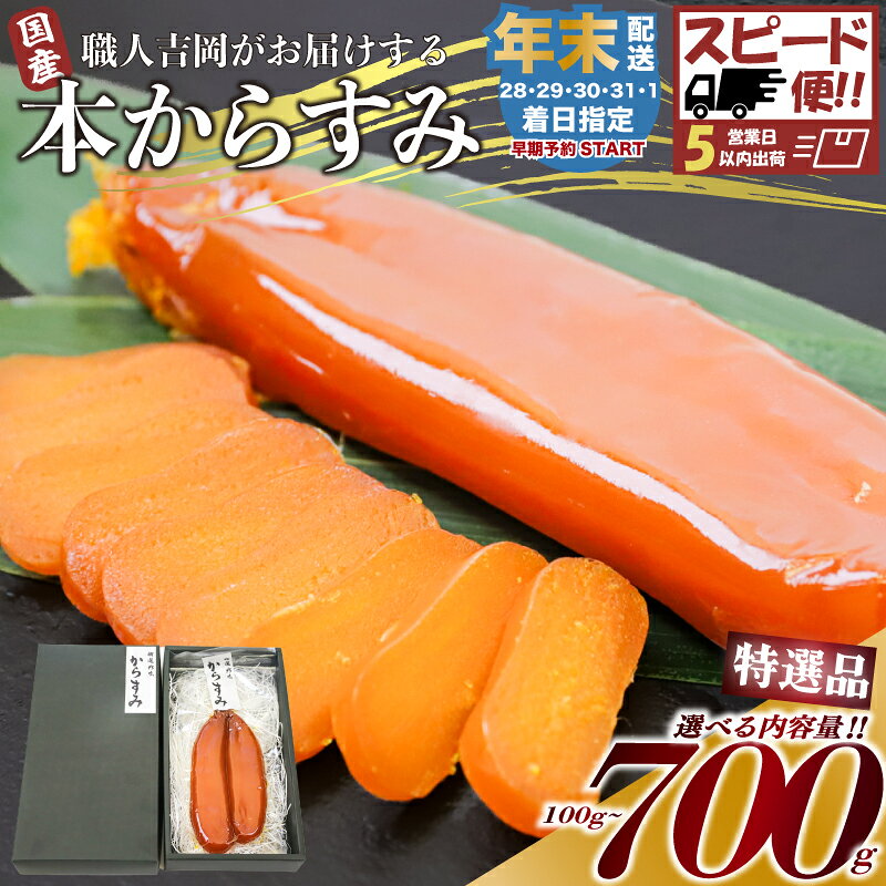 【ふるさと納税】 特選 からすみ 100g 職人吉岡 冷蔵 からすみ 唐墨 高級 珍味 酒の肴 お正月 つまみ 魚卵 贈答 ギフト 贈り物 お祝い 高知 魚介 海鮮 日本酒 ビール ワイン アテ おつまみ 国産 ふるさと納税カラスミ ふるさと納税からすみ ふるさと納税珍味 須崎 高知県
