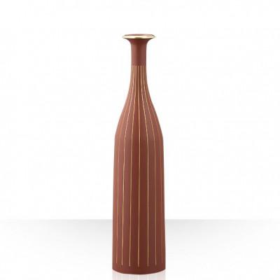 ふるさと納税 高岡市 【高岡銅器】Flower Vase RAPPA SLIM (Red)