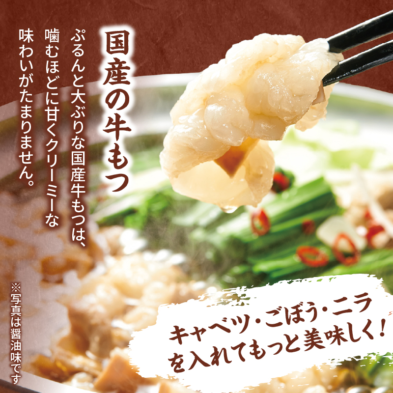 博多もつ鍋やまや もつ鍋セット こく味噌味(1～2人前) もつ鍋 国産 牛もつ モツ 博多 やまや スープ付き 麺付き 冷凍 福岡県 八女市