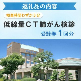 【ふるさと納税】低線量CT肺がん検診受診券(1回分) | 検診 受診券 健康診断 肺がん検診 CT検査 低線量CT 医療検査 予防医療 健康管理 人間ドック
