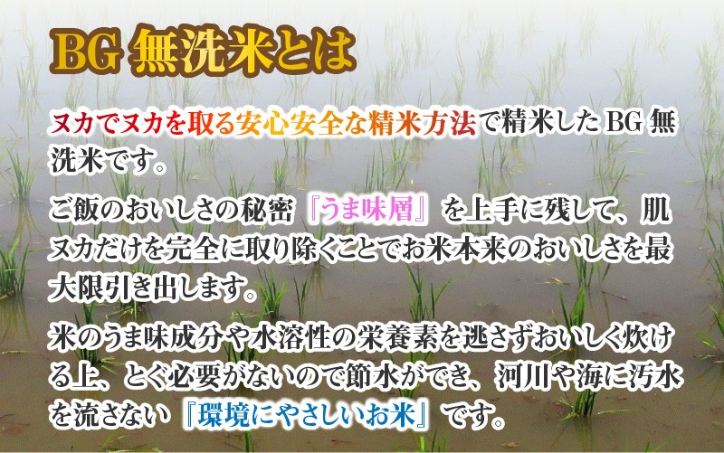 【令和8年産】BG無洗米 こしひかり 10kg ～ヌカでヌカを取る安心安全な精米方法で精米したBG無洗米～ 滋賀県多賀町