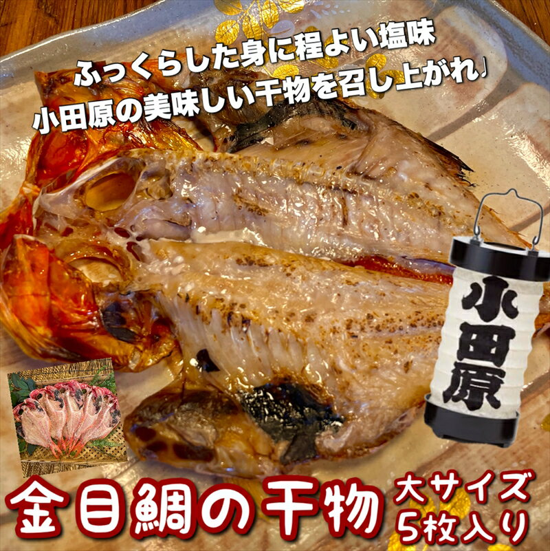 【ふるさと納税】金目鯛の干物 大サイズ 5枚セット【 神奈川県 小田原市 】