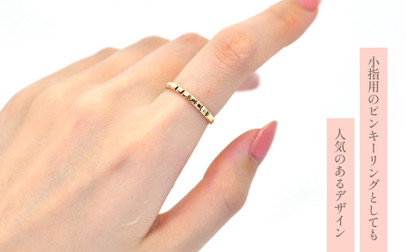 K10　イエローゴールド　メタルデザイン　リング　④　 管理番号454328 218-173