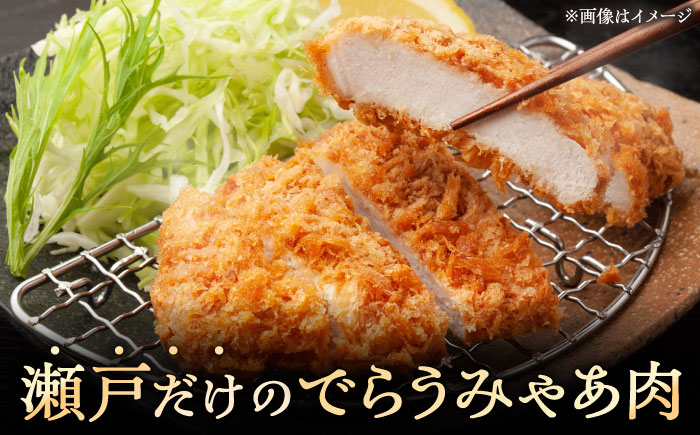 【全3回定期便】瀬戸豚 とんかつ、ステーキ用 1kg(4枚入り×2パック) / 豚肉 小分け ステーキ とんかつ / 瀬戸市 / 関屋精肉店 [BBBQ186]
