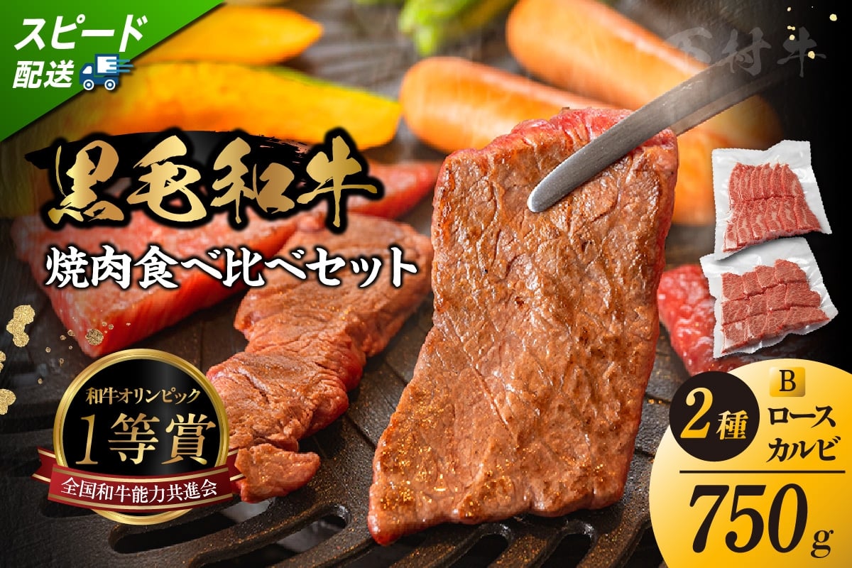
            東浦町産黒毛和牛『下村牛』焼肉2種食べ比べセット（B）計500g（ロース・カルビ各250g）
          