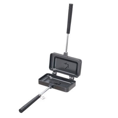 LOGOS ホットサンドパン(ハーフ)アウトドアやキャンプ、家のキッチンでも大活躍 81062248【1689541】