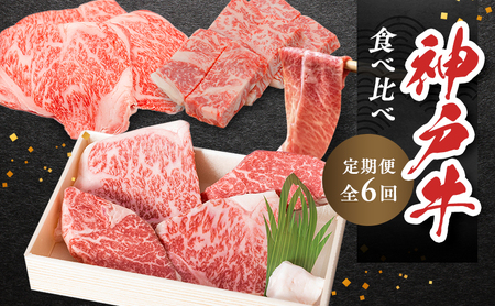神戸ビーフセット 神戸牛 食べ比べ 最高級 神戸ビーフセット【定期便6回】