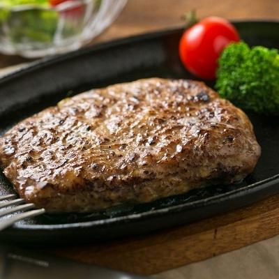 ふるさと納税 薩摩川内市 鹿児島県産黒豚ステーキハンバーグ3個入り　ZS-623