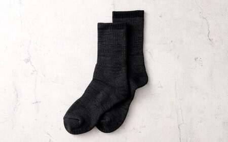 【22-24cm】 履くだけあったか！ばりふわぽかパイルソックス 2足組 靴下 くつした くつ下 ソックス ブラック 福岡県 北九州市