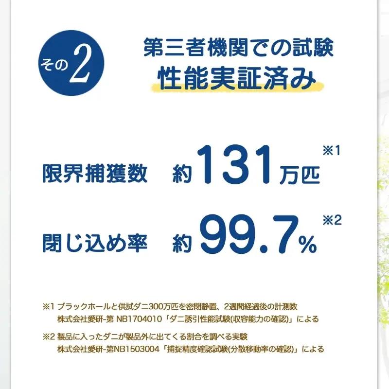 ダニ捕り パック ブラックホール 6個入+Sサイズ12個(3個入×4点) セット