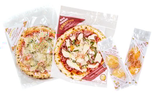 
本格石釜焼き 冷凍 Pizza 2枚＆塩パン＆ソフトフランス ピザ
