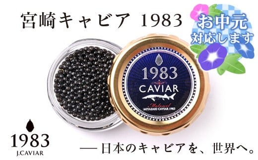 【お中元ギフト】宮崎キャビア MIYAZAKI CAVIAR 1983  20g 国産「ジャパンキャビア」＜4.5-1＞