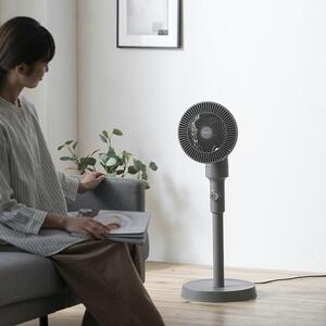 扇風機　サーキュレーター扇風機 ACスタンドファン メカ式STF-AC15EC-Hダークグレー