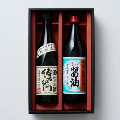 ふるさと納税 武豊町 【3ヵ月毎定期便】傳右衛門溜720ml、旨い醤油900ml　【傳右衛門Fセット】全3回 |  | 01