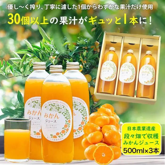 みかんジュース 和歌山県みかん100％ストレート みかんジュース