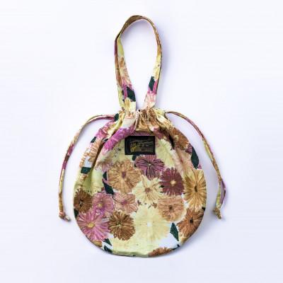 ふるさと納税 桐生市 【ezu】color swatch circle bag 赤い花