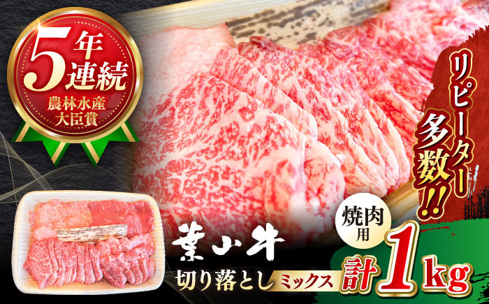 
            焼肉用 葉山牛 焼肉用 切り落とし ミックス ( 約1kg × 1パック ロース モモ カルビ 等 4種類 ) 国産和牛 牛肉 切り落とし 黒毛和牛 葉山牛 焼肉 やきにく 食べ比べ A5  葉山町 神奈川県【葉山牛ステーキレストラン 角車】 [ASBD013]
          