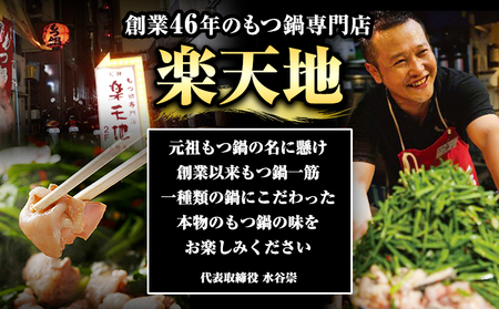 元祖もつ鍋2～3人用セット 冷凍 有限会社楽天地《30日以内に出荷予定(土日祝除く)》