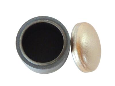 伝統工芸 信楽焼の手元供養 分骨用ミニ骨壺 ふるさと 明星 筒型 Mサイズ