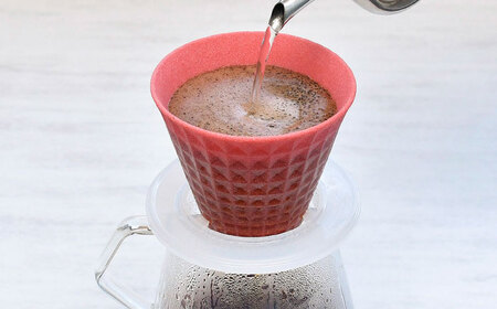 【波佐見焼】ekubo Waffle セラミックコーヒーフィルター Salmon pink【燦セラ】[DF60]