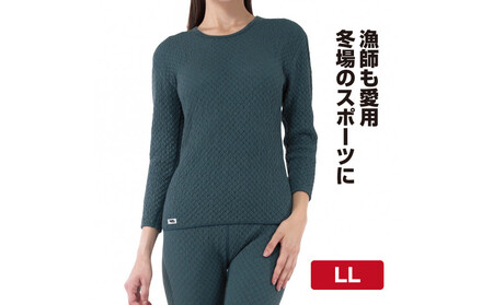 【ひだまり チョモランマ】　婦人長袖丸首インナー【LLサイズ】