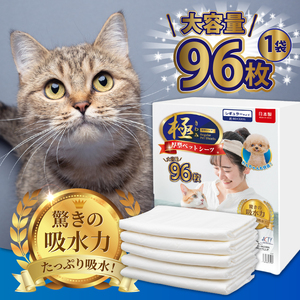 定期便 6回 厚型 ペットシーツ 【極】シリーズ レギュラー システムトイレ対応 ペット用 犬用 猫用 トイレシーツ 日用品 ペット用品 防災 備蓄 消耗品 ドッグ キャット わんちゃん ねこちゃん 