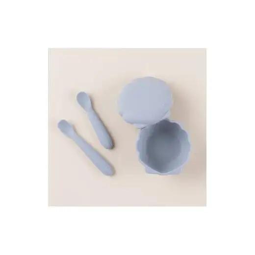 ケラッタ ベビー食器 3点セット（シーグラスブルー） 