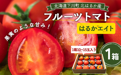 【先行予約】令和8年産 10～15玉前後 糖度8.0度以上 北はるか産フルーツトマト はるかエイト 1箱 フルーツ トマト グルメ 故郷 ふるさと 納税 国産 北海道産 北海道 下川町 F4G-0347