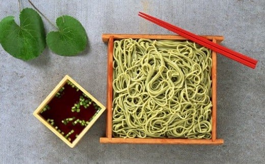 A-104.【抹茶と蕎麦のマリアージュ】茶そば　青垣（アオガキ）