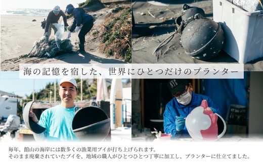 アップサイクルプランター　海カエル招き猫(1個)【1681030】