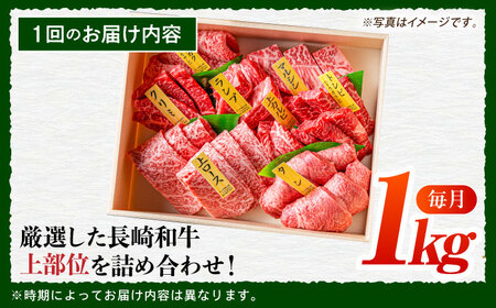 【12回定期便】【上】長崎和牛焼肉[ECS012]焼肉定期便セット