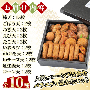 さつま揚げ ＜平日着分＞特上さつま揚げ彩り33枚(10種類)【薩摩のまごころ】a146-01