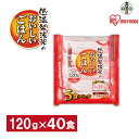 【ふるさと納税】【120g×40食】 パックごはん 低温製法米のおいしいごはん アイリスオーヤマ アイリスフーズ 国産米100％ レトルト ご飯 ごはん パックごはん パックご飯 非常食 防災 備蓄 防災食 一人暮らし 仕送り レンチン