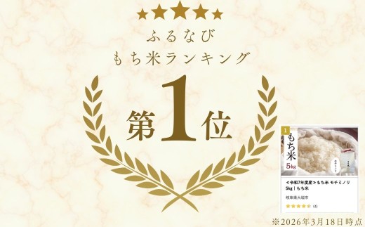 もち米ランキング1位！ ≪令和7年度産即納≫ もち米 ランキング入り モチミノリ 5kg 農事組合法人わごう 岐阜県 大垣市