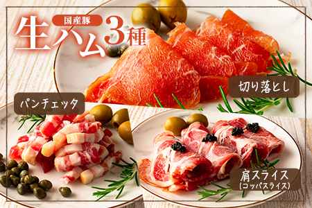 MI293-pl ＜生ハムバラエティー3種総量450g＞【株式会社プラス】