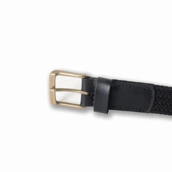 MASSTARD -MESH BELT- BLACK×BRASS　Size：3