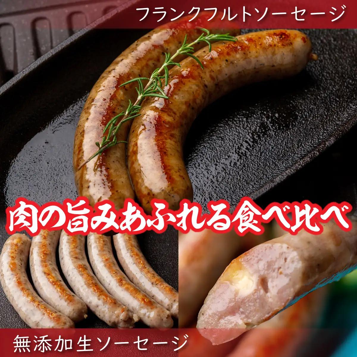 【定期2ヶ月】無添加生ソーセージ＆フランクフルトソーセージ 計1.16kg SKN102